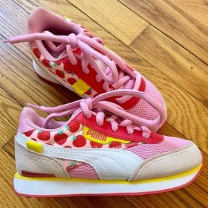 Kids puma strawberry sneakers